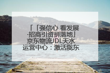 「强信心 看发展·招商引资拼落地」京东物流JDL天水运营中心：激活陇东南区域经济新引擎