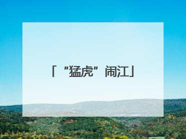“猛虎”闹江