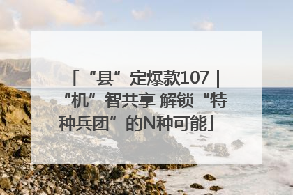 “县”定爆款107｜“机”智共享 解锁“特种兵团”的N种可能