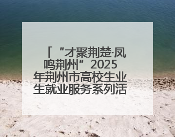 “才聚荆楚·凤鸣荆州”2025年荆州市高校生业生就业服务系列活动-荆楚就业大讲堂-就业嘉年华活动举行