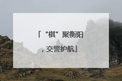 “棋”聚衡阳，交警护航