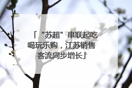 “苏超”串联起吃喝玩乐购，江苏销售客流同步增长