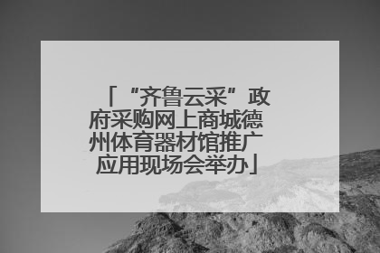“齐鲁云采”政府采购网上商城德州体育器材馆推广应用现场会举办