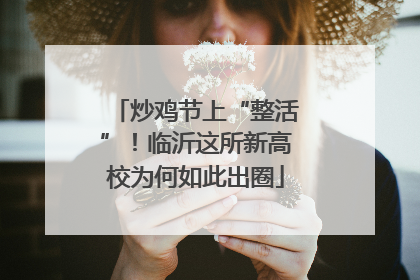 炒鸡节上“整活”！临沂这所新高校为何如此出圈