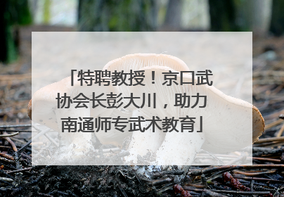 特聘教授！京口武协会长彭大川，助力南通师专武术教育