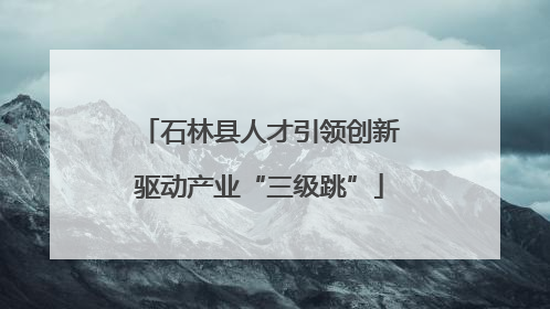 石林县人才引领创新驱动产业“三级跳”