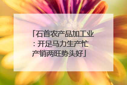 石首农产品加工业：开足马力生产忙 产销两旺势头好