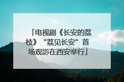电视剧《长安的荔枝》“荔见长安”首场观影在西安举行