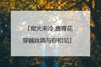 窑火未冷 唐青花穿越丝路与你相见
