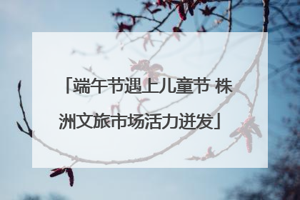 端午节遇上儿童节 株洲文旅市场活力迸发