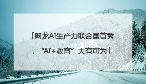 网龙AI生产力联合国首秀，“AI+教育”大有可为