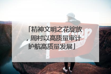 精神文明之花绽放，周村以高质量审计护航高质量发展