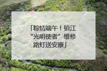 粽情端午！镇江“光明使者”维修路灯送安康