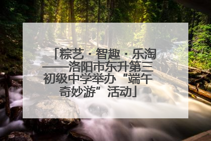 粽艺・智趣・乐淘——洛阳市东升第三初级中学举办“端午奇妙游”活动