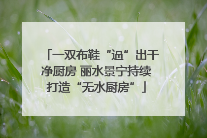 一双布鞋“逼”出干净厨房 丽水景宁持续打造“无水厨房”
