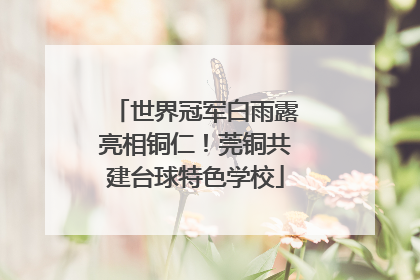 世界冠军白雨露亮相铜仁！莞铜共建台球特色学校