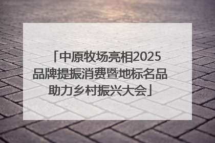 中原牧场亮相2025品牌提振消费暨地标名品助力乡村振兴大会