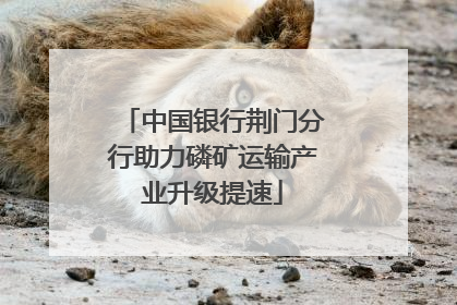 中国银行荆门分行助力磷矿运输产业升级提速