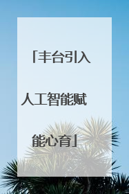 丰台引入人工智能赋能心育