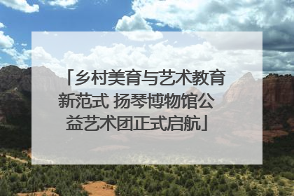乡村美育与艺术教育新范式 扬琴博物馆公益艺术团正式启航