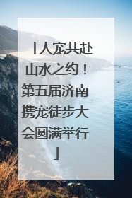 人宠共赴山水之约！第五届济南携宠徒步大会圆满举行