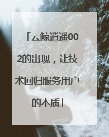 云鲸逍遥002的出现，让技术回归服务用户的本质