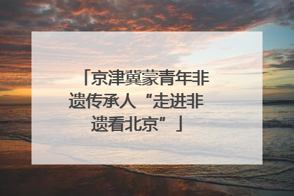 京津冀蒙青年非遗传承人“走进非遗看北京”
