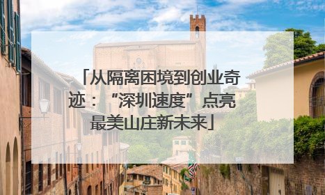 从隔离困境到创业奇迹：“深圳速度”点亮最美山庄新未来