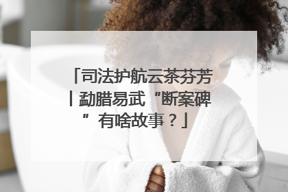 司法护航云茶芬芳丨勐腊易武“断案碑”有啥故事？
