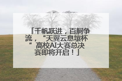 千帆跃进，百舸争流，“天翼云息壤杯”高校AI大赛总决赛即将开启！