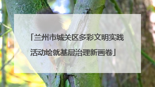兰州市城关区多彩文明实践活动绘就基层治理新画卷