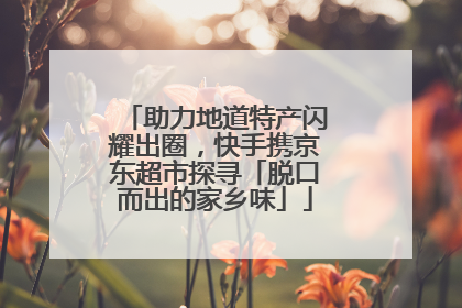 助力地道特产闪耀出圈，快手携京东超市探寻「脱口而出的家乡味」