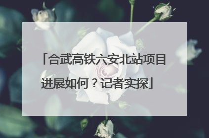 合武高铁六安北站项目进展如何？记者实探