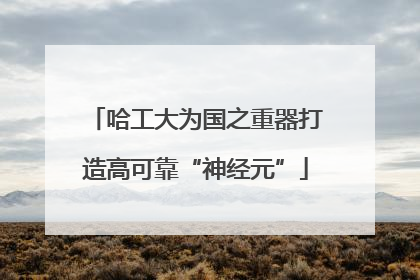 哈工大为国之重器打造高可靠“神经元”