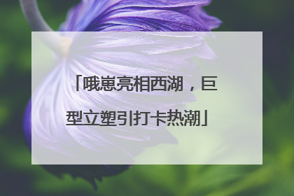 哦崽亮相西湖，巨型立塑引打卡热潮
