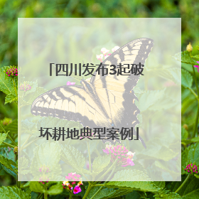 四川发布3起破坏耕地典型案例