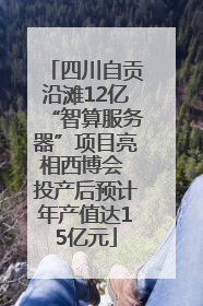 四川自贡沿滩12亿“智算服务器”项目亮相西博会 投产后预计年产值达15亿元