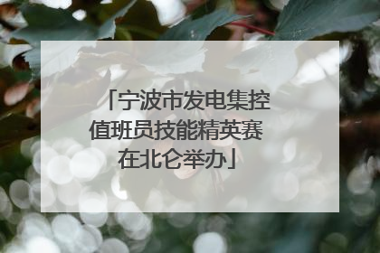 宁波市发电集控值班员技能精英赛在北仑举办