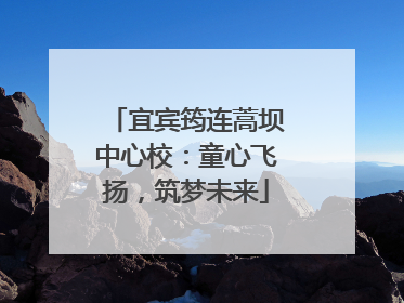 宜宾筠连蒿坝中心校：童心飞扬，筑梦未来