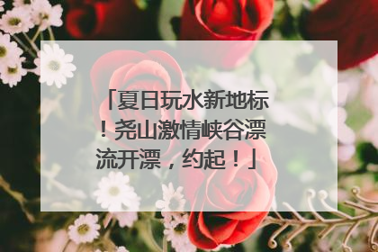 夏日玩水新地标！尧山激情峡谷漂流开漂，约起！