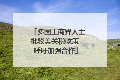 多国工商界人士批驳美关税政策 呼吁加强合作