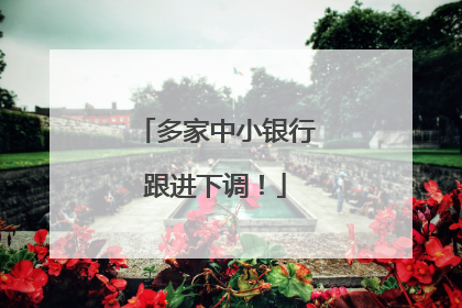 多家中小银行跟进下调！
