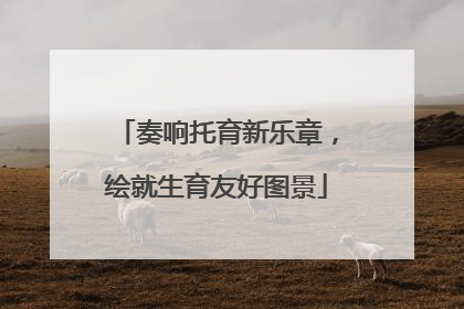 奏响托育新乐章，绘就生育友好图景