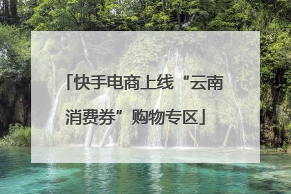 快手电商上线“云南消费券”购物专区