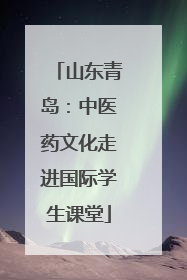 山东青岛：中医药文化走进国际学生课堂