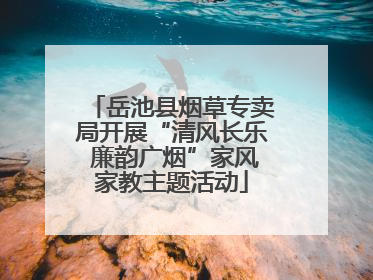 岳池县烟草专卖局开展“清风长乐 廉韵广烟”家风家教主题活动