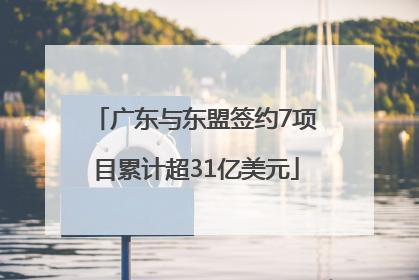 广东与东盟签约7项目累计超31亿美元