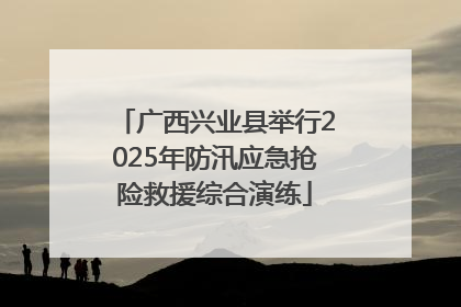 广西兴业县举行2025年防汛应急抢险救援综合演练