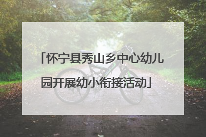 怀宁县秀山乡中心幼儿园开展幼小衔接活动