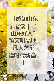 感知山东记者谈｜“山东好人”筑文明高地 凡人善举谱时代新章